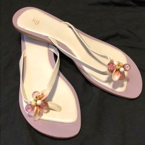 Beaded Thong Sandals